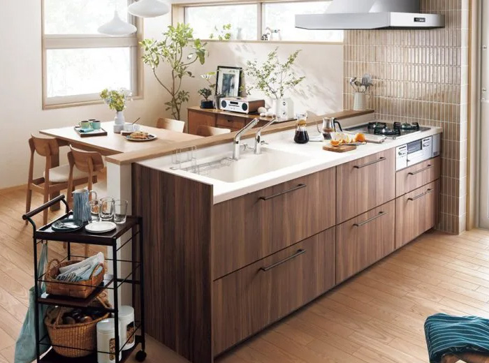 対面キッチン完成