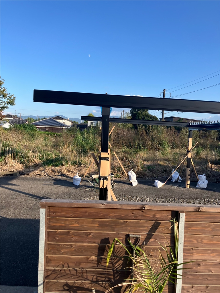 カーポートミニ　施工中